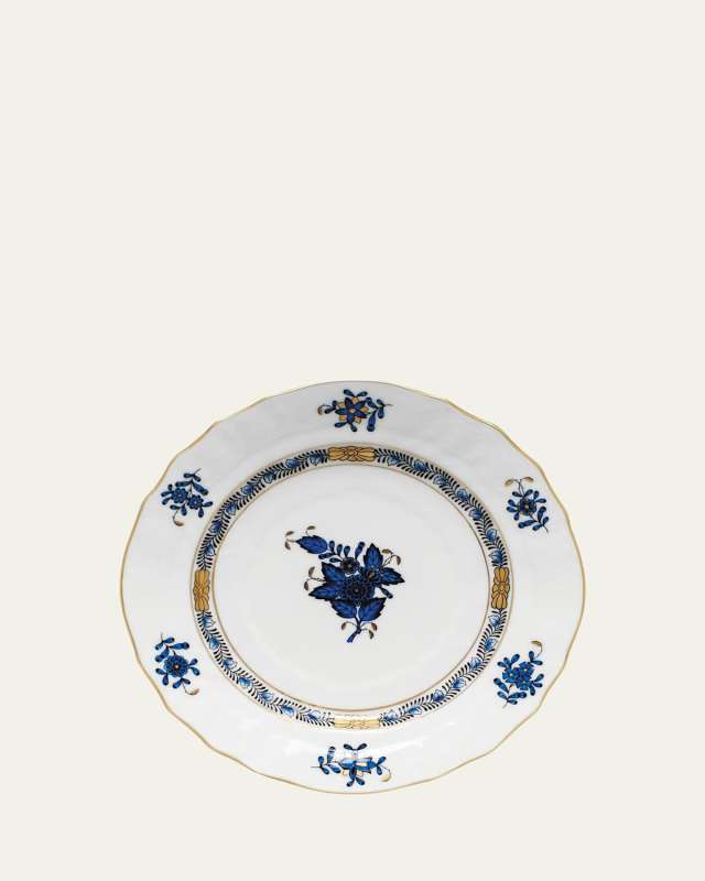 Chinese Bouquet Black Sapphire Bread & Butter Plate